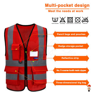 Chaleco de Seguridad Táctico de Alta Visibilidad con Servicio OEM, Logotipo Personalizado, Impermeable, con Luz LED Intermitente, Resistente - Product Image 4