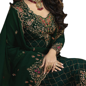 ชุดเดรสเอวสูงของผู้หญิงเดรสปาร์ตี้ตอนเย็นแขนยาวเดรสไปงานปาร์ตี้สไตล์อินเดียดีไซน์ใหม่ - Product Image 5