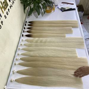 Extensions de cheveux naturels Remy pour femmes, couleur blond ombré, Balayage, prix en gros - Product Image 5