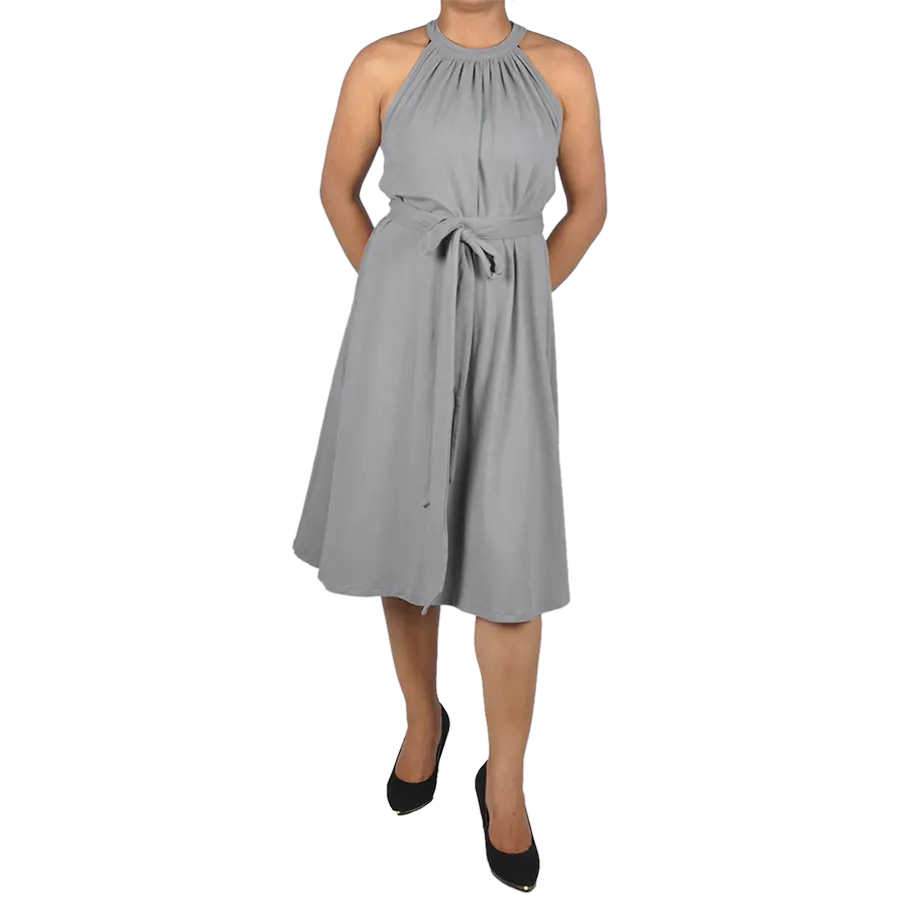 Top selling Gather neck sleeveless maternity dress eco friendly beautiful women dresses printed design
