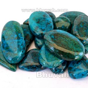 Piedras Naturales surtidas de alta calidad, Chrysocolla, Perú, piedras preciosas, cabujones, piezas bonitas - Product Image 2