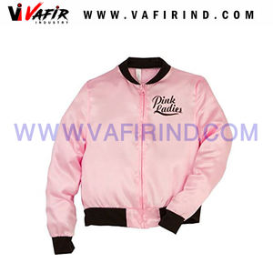 Chaqueta Bomber de satén bordada, personalizada, de béisbol, universidad, venta al por mayor - Product Image 2