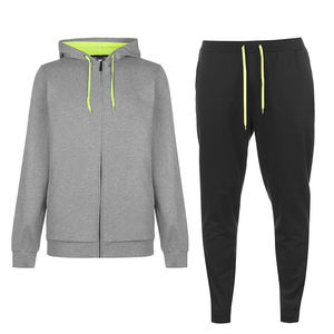 Conjunto Deportivo Personalizado con Logotipo OEM para Hombre, Talla Grande, Cómodo, Transpirable, con Capucha, Cierre de Cremallera, para Otoño - Product Image 3