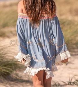 2024 Trending Beach Wear Embroidery <b>Off</b> <b>Shoulder</b> Tunic All Round <b>Lace</b> Women Plus Size <b>Tops</b> and Blouses - Product Image 1