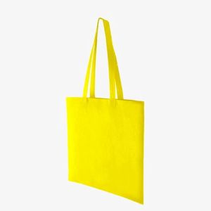 Bolso de mano con estampado de letras estilo nacional de algodón orgánico - Product Image 5