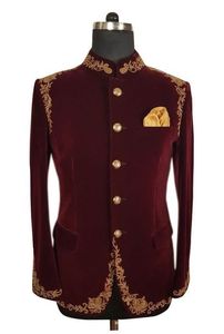 NEW---ELEGANT---Indo-Western-Sherwani with <b>Pant</b>--WITH Embroidery for Indian/Pakistani Party & WEDDING Dress @ 2021 - Product Image 2