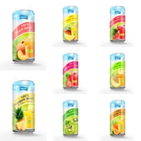 Jus de fruit pur, boisson gazeuse, OEM, 250 ml, canette en aluminium mince, prix du jus de fruit à la tamarin