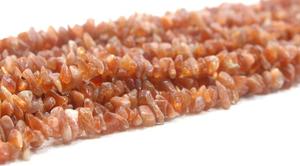 Perles de pierre de soleil naturelle de qualité authentique de 16 "de long pour la fabrication de bijoux et de bracelets. - Product Image 2