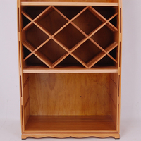 Handgefertigtes Massivholz-Weinregal, Umweltfreundlich, Traditionell, 3 Ebenen, Ohne Fiberglas, für Zuhause, Wohnzimmer, Werkstatt