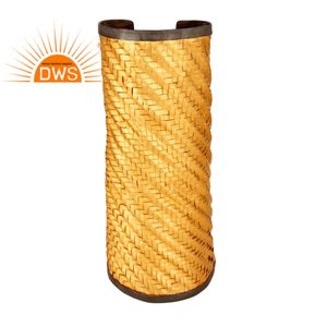 Grosse manchette en argent massif plaqué or 18k, vente en gros, 925, bijoux à manchette large, Antique, vente en gros - Product Image 1