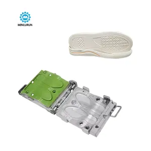 rubber sole mould injection latex steel mold die casting for shoes outsole molding machine working