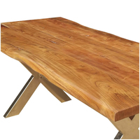 Nouvelle table à manger pliante multifonctionnelle en bois massif, faite à la main, durable, pour restaurant, hôtel, commerce, atelier, usage extérieur, assemblée
