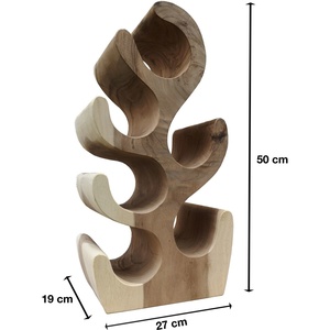 Wholesale Premium Acacia Wooden Texture Wine <b>Rack</b> 6 Bottles Stand Wine Bottle Holder for <b>Bar</b> Restaurant Hotel and Home Decor - Product Image 3