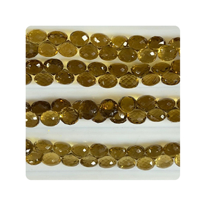 ลูกปัด briolette เหลี่ยมเพชรพลอยสีชมพูขนาด5-8มม. เครื่องประดับอัญมณีที่ผ่านการรับรอง - Product Image 5