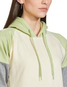 Sudadera con capucha de trabajo para mujer, de manga larga, jersey de dos tonos, de gran tamaño/color claro - Product Image 5