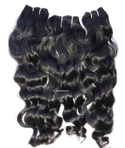 Extensions de cheveux humains vierges indiens Remy de qualité supérieure avec texture ondulée soyeuse pour une élégance stylée - Product Image 4