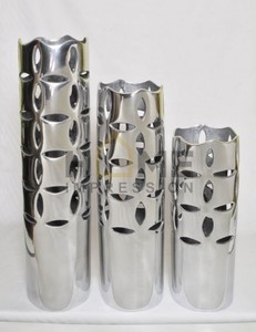 แจกันดอกไม้ชุบเงินเงางามดีไซน์ทันสมัยแจกันดอกไม้สำหรับตกแต่งบ้านห้องนั่งเล่น - Product Image 5