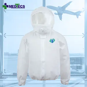 Fly Travel Hazmat-Suit Áo Khoác Dùng Một Lần Áo Khoác Hazmat Phù Hợp Với Mặt Nạ Thú Cưng Van Thở