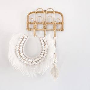 Gancho de pared de mimbre Natural - Product Image 1