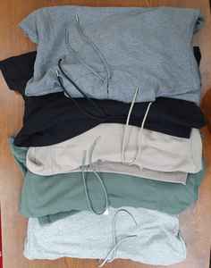 Sweat à capuche en coton de haute qualité pour femmes, étiquettes de marque, hauts décontractés aux couleurs unies, veste en stock au Bangladesh - Product Image 2