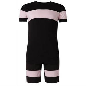 เสื้อยืดแขนสั้นกางเกงขาสั้นสำหรับผู้ชาย,ชุดออกกำลังกายแบบสองชิ้นชุดวอร์มแบบลำลองสำหรับฤดูร้อน - Product Image 2