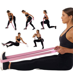 Conjunto de bandas de resistencia para ejercicio en el gimnasio, conjunto de bandas largas de algodón con logotipo personalizado - Product Image 4