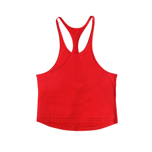 Débardeur à cordes couleur bloc pour hommes, Singlet, gilet de gymnastique, de sport en plein air, 100% coton, personnalisé - Product Image 5