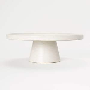Soporte de mármol blanco hecho a mano para pastel y Decoración de mesa, venta al por mayor, 1 nivel - Product Image 1