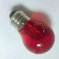 Verre clair jaune rouge golf lumière g45 led boule ampoule 120v
