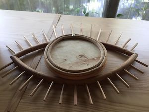 ESPEJO DE RATÁN EYES para CASA VINTAGE, ESPEJOS DE PARED CON MARCO DE RATÁN Kaylin 0084817092069 WA - Product Image 4