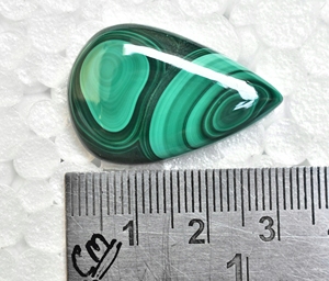 Lote de cabujones de malaquita de calidad superior, tamaño de anillo calibrado, cabujones de mezcla de formas - Product Image 3