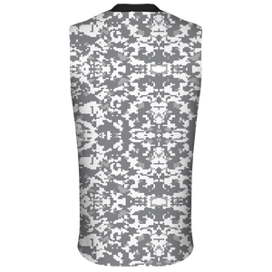 Maillots de basket-ball à séchage rapide antibactériens unisexes pour adultes en spandex/polyester à impression numérique personnalisée uniformes de basket-ball roses et rouges - Product Image 2