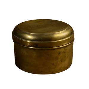 กล่องโรตีทรงกลมเคลือบทองเหลืองขัดเงา ฝาปิดมีสไตล์ สำหรับใส่อาหาร - Product Image 2