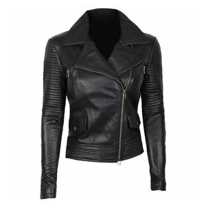 Vestes en cuir véritable pour hommes de haute qualité, couleur personnalisée, taille personnalisée, col montant en toile, respirantes, logo personnalisé - Product Image 5