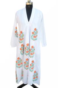 Nueva llegada elegante vestido largo de verano para mujer bloque de mano estampado algodón Kurta Casual Wear Natural perfecto personalizado novia - Product Image 2