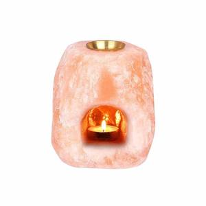 Lampe au sel rose de l'Himalaya sculptée à la main par IMPEX PAKISTAN artisanat naturel de la plus haute qualité Style Antique Logo personnalisé décoration de la maison - Product Image 6