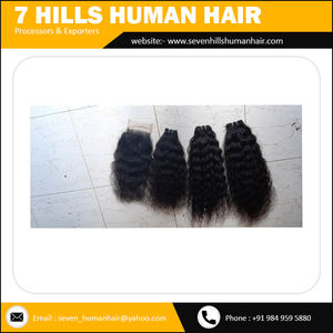 Achat en gros de cheveux brésiliens naturels Remy de trame de cheveux humains d'Inde - Product Image 4