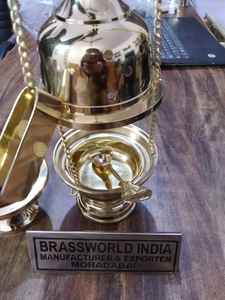 Feuilles gravées en laiton antique, fournitures d'église, nouveau design - Product Image 2