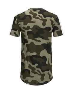 T-shirts en coton 100% à col rond, manches courtes, coupe régulière, tricotés, 80g, poids lourd, anti-froissement, respirants, vente en gros pour hommes - Product Image 2