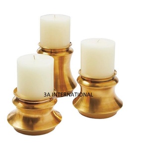 Ensemble de 3 bougeoirs pour la décoration de table à manger, bougeoirs pour la décoration de table à manger, décoration de la maison et de l'hôtel - Product Image 4