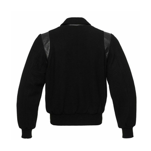 Vestes universitaires de l'équipe de baseball du secondaire sur mesure pour les enfants vente en gros Vestes en cuir d'hiver avec fermeture éclair Options de taille supérieure - Product Image 6