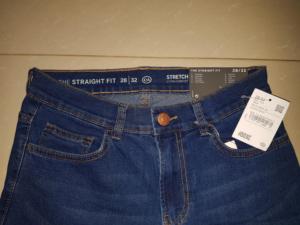Lote/Excedente de Ropa de Marca para Hombre, Jeans Casuales de Algodón con Spandex Elástico, Teñido Oscuro, Cintura Elástica, Estilo Recto para Trabajo - Product Image 4