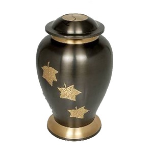 Accessoires funéraires américains faits à la main Urnes humaines de crémation en métal avec logo personnalisé Urne adulte souvenir - Product Image 2