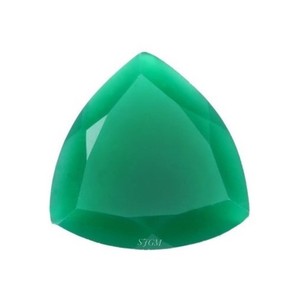 "4mm Trillion Cut Natural GREEN / RED / BLACK ONYX" Prix de gros en usine Pierres précieuses en vrac à facettes de haute qualité | Paires - Product Image 1
