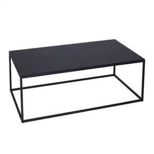 Table de rangement élégante, meuble pour salon, hôtel, Restaurant, couleur noire, Design moderne, Table basse ou de thé, forme carrée, noir - Product Image 6