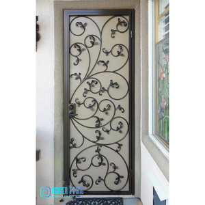 Puertas de hierro forjado para jardín, fabricante profesional de adornos, precio barato - Product Image 1