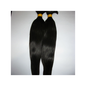 Cheveux brésiliens vierges doublement étirés Cuticule alignée Cheveux humains droits Virgin Remy Temple Fournisseur de cheveux humains donné d'Inde - Product Image 3