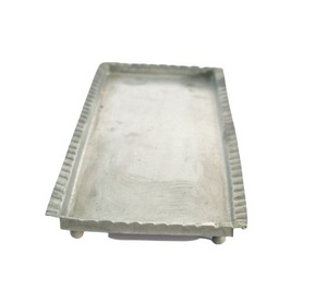 Plateau de service à café rectangulaire personnalisé en métal de qualité alimentaire bon marché plateau en métal de décoration de table à manger de haute qualité - Product Image 1