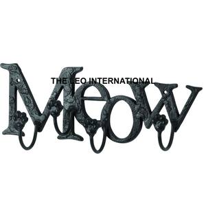 Porte-clés mural décoratif en aluminium avec 5 crochets pour la maison et le bureau – Design élégant - Product Image 6