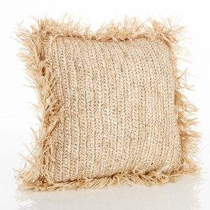 raffia cushion